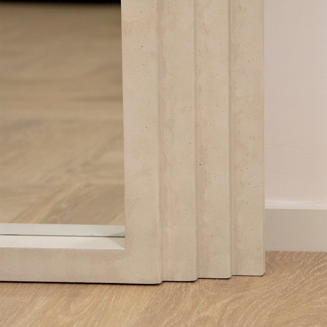 Full Length Arched Concrete Mirror 180cm x 110cm
