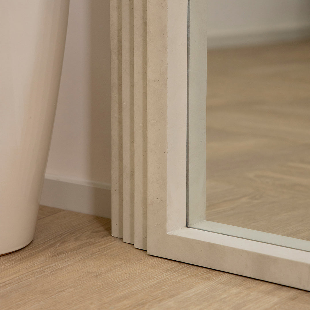 Full Length Arched Concrete Mirror 180cm x 110cm