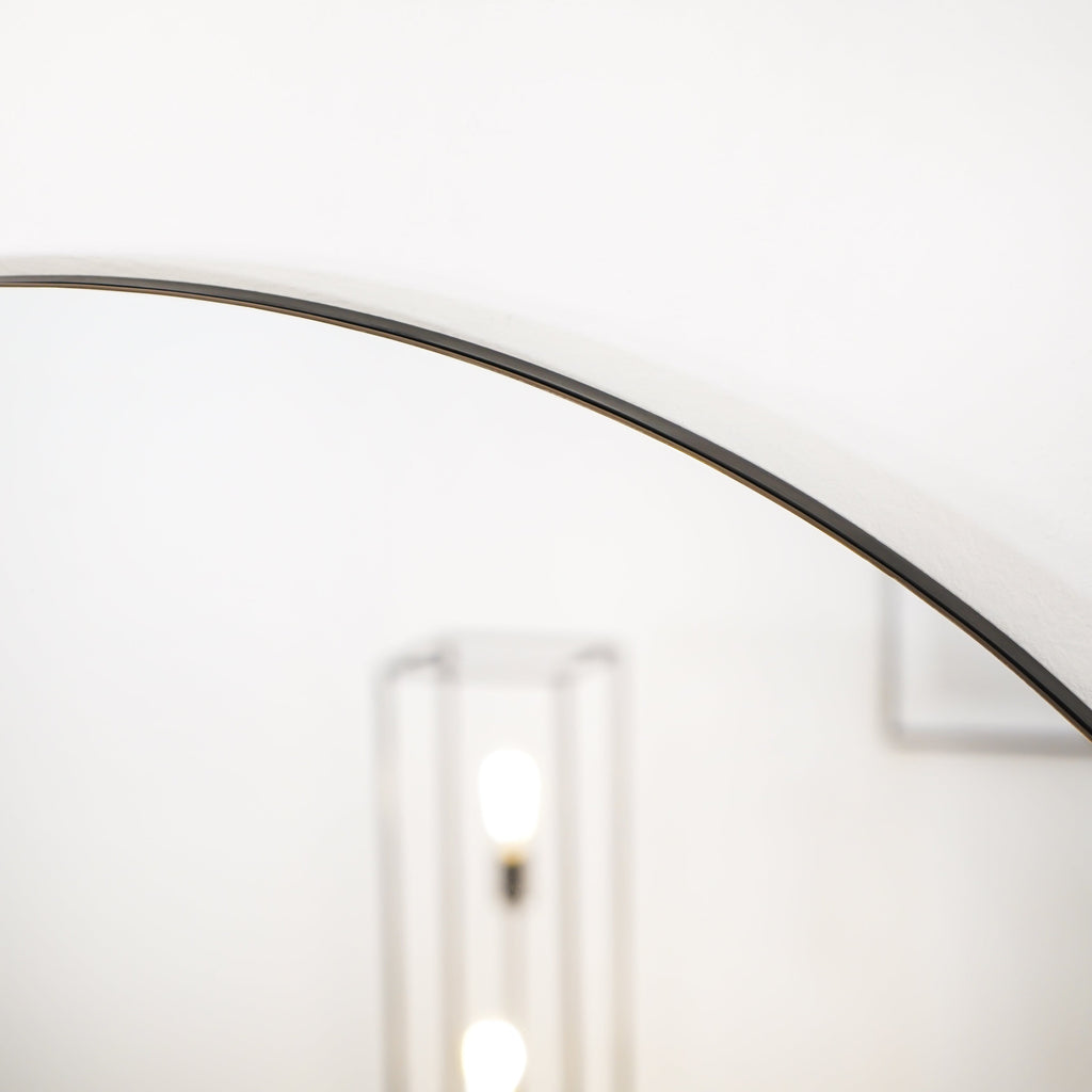 Large Frameless Arched Full Length Mirror 179cm x 80cm