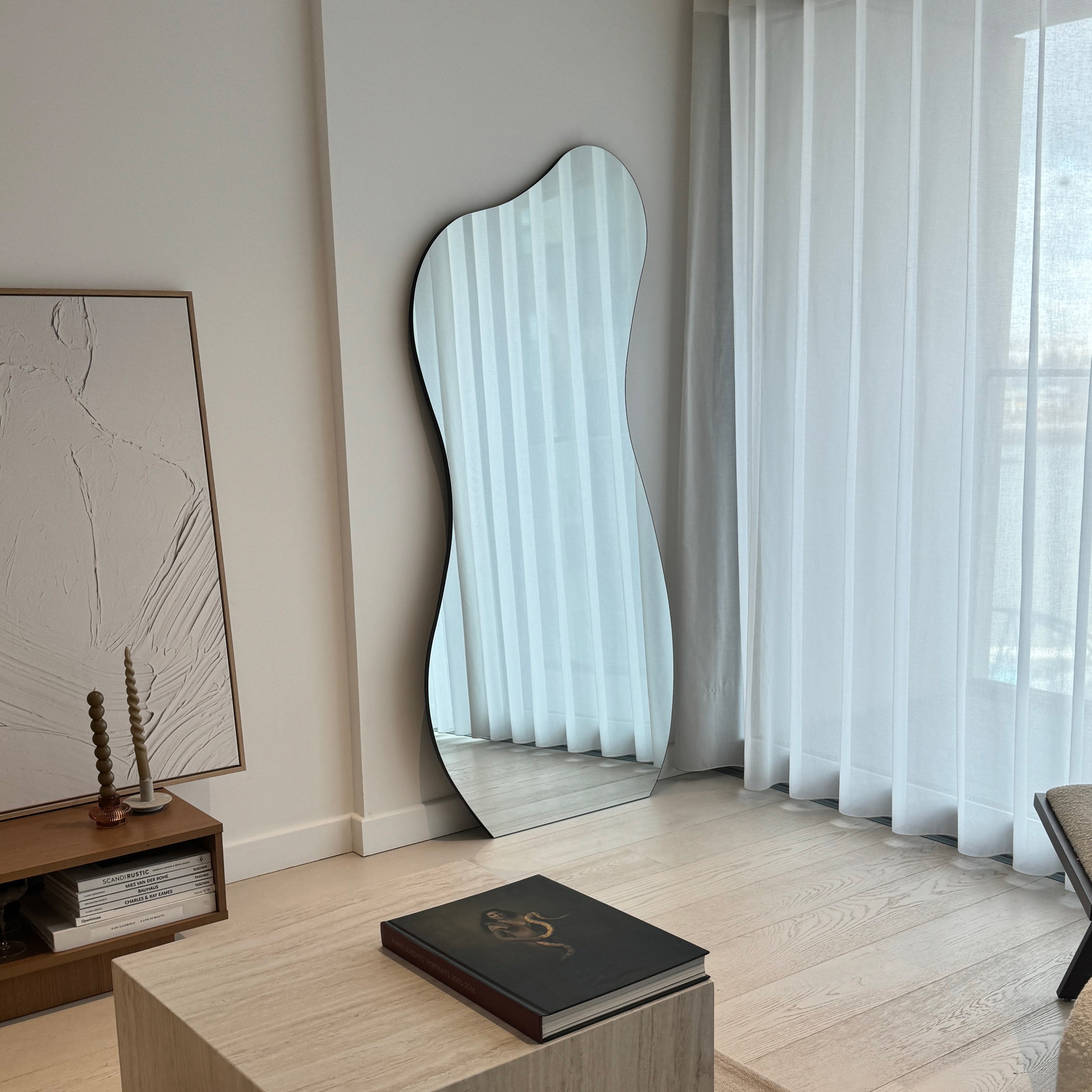 Large Frameless Full Length Pond Mirror 170cm x 80cm