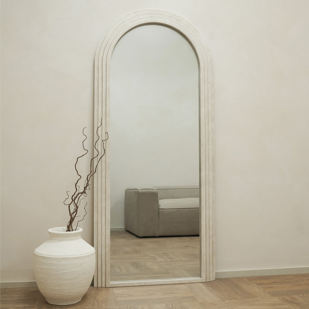 Full Length Arched Concrete Mirror 180cm x 80cm