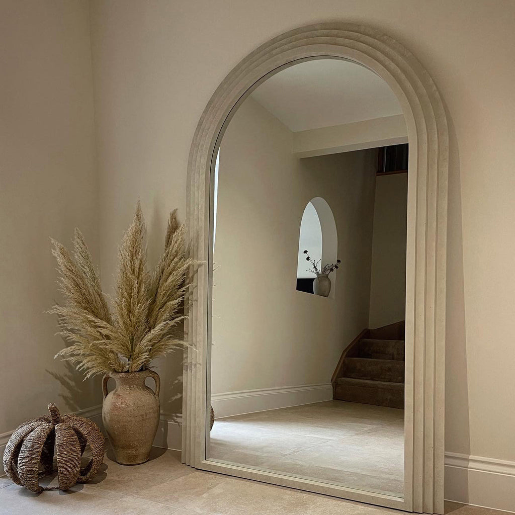 Full Length Arched Concrete Mirror 180cm x 110cm