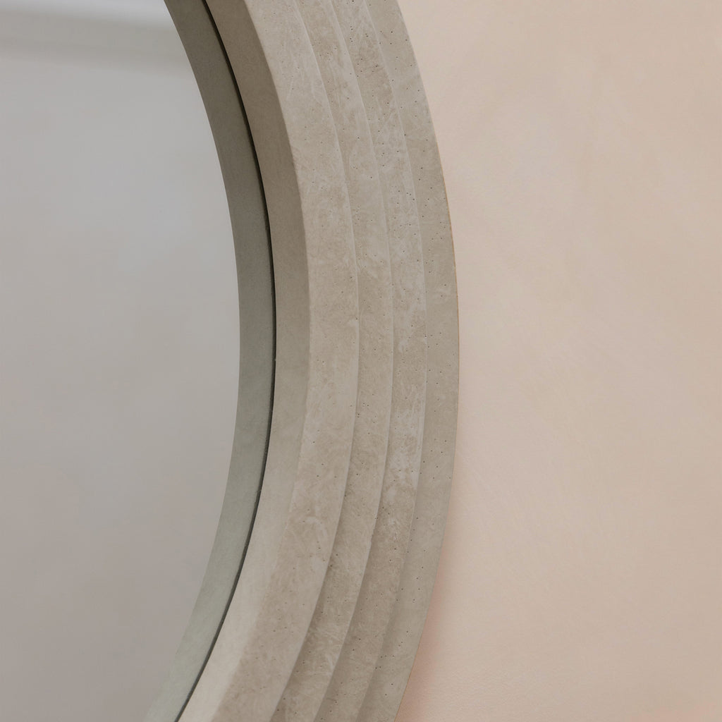 Round Concrete Wall Mirror 110cm x 110cm