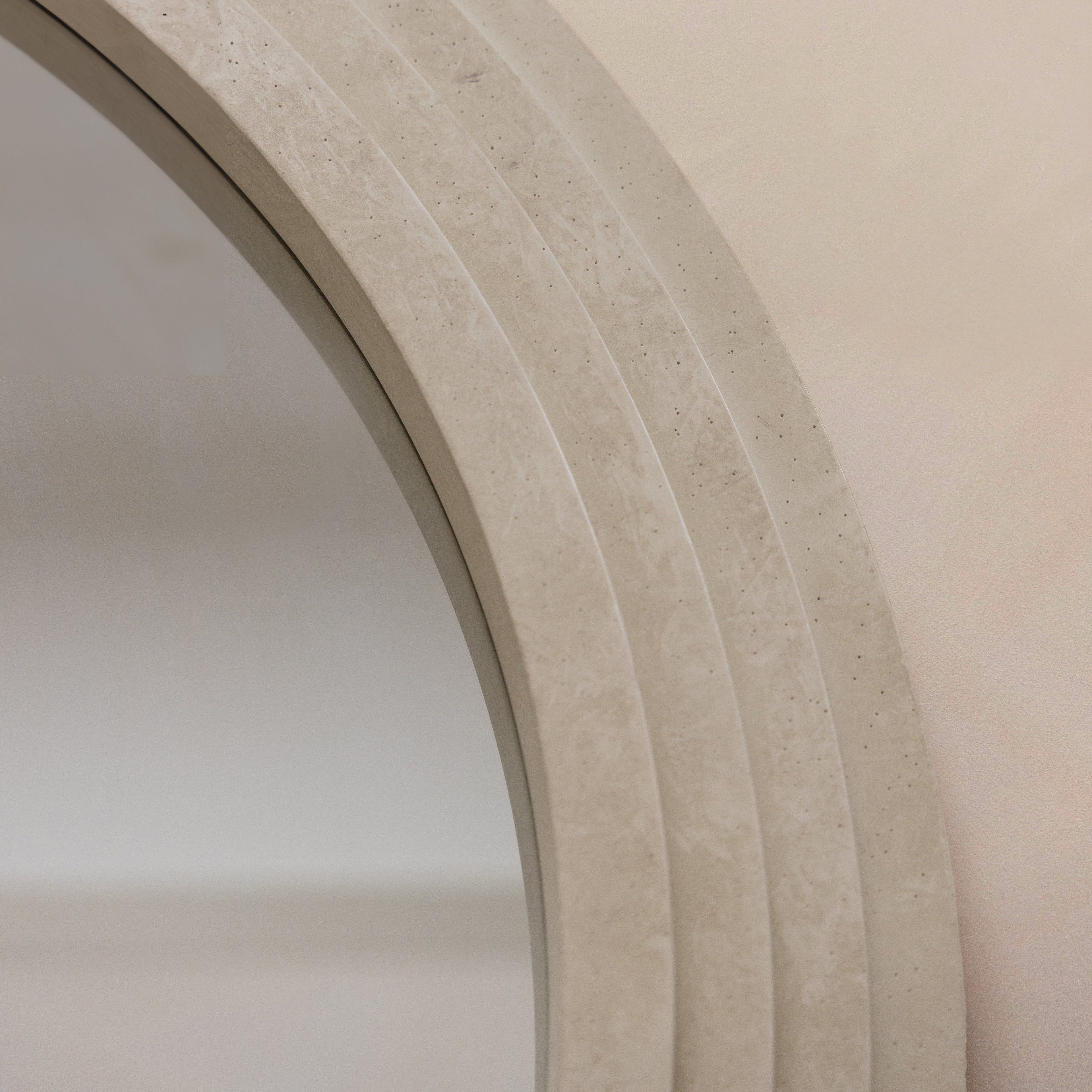 Round Concrete Wall Mirror 110cm x 110cm